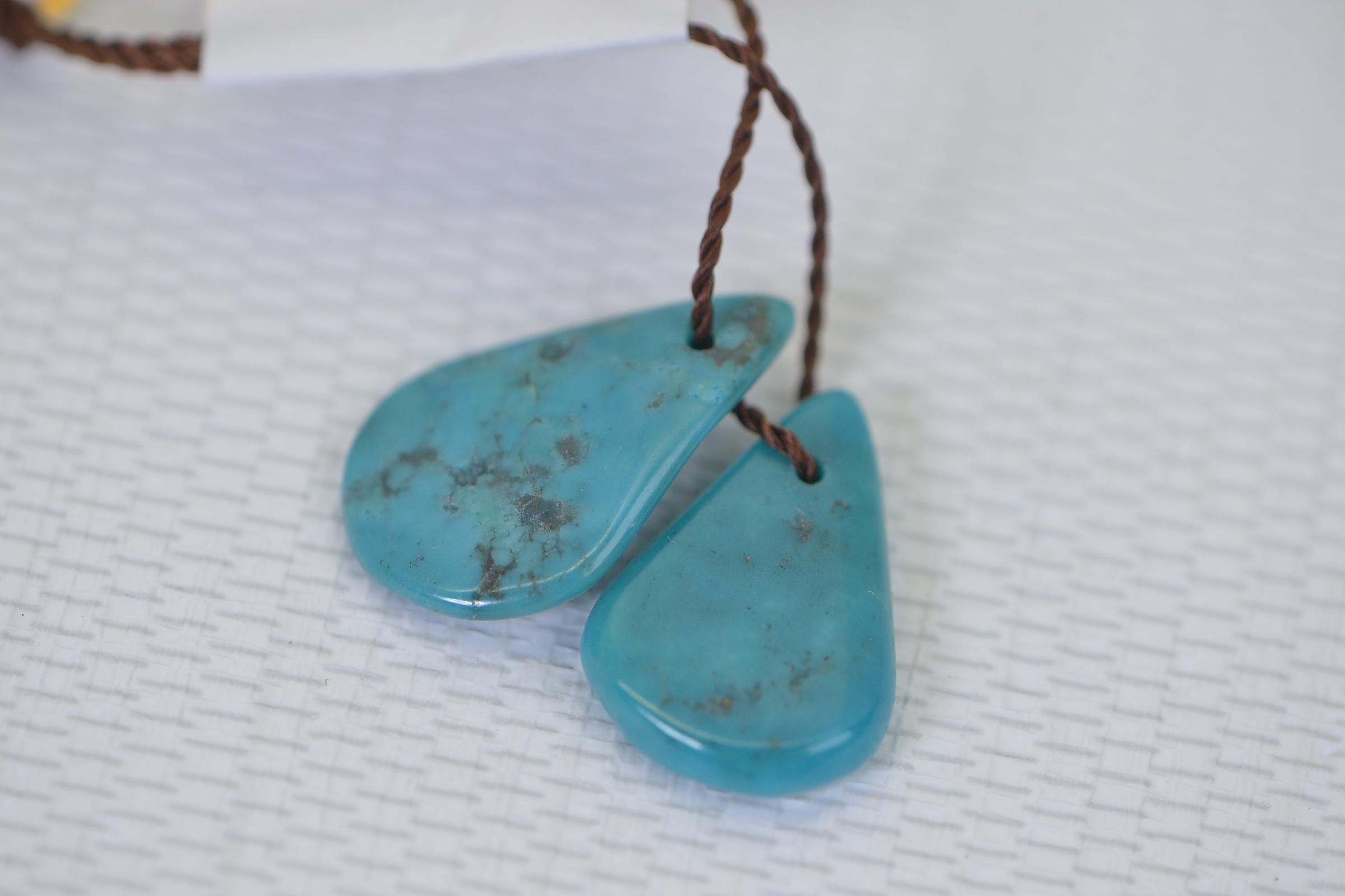 Kingman  Turquoise Teardrop Beads: Arizona Gemstone (18X11.5mm)