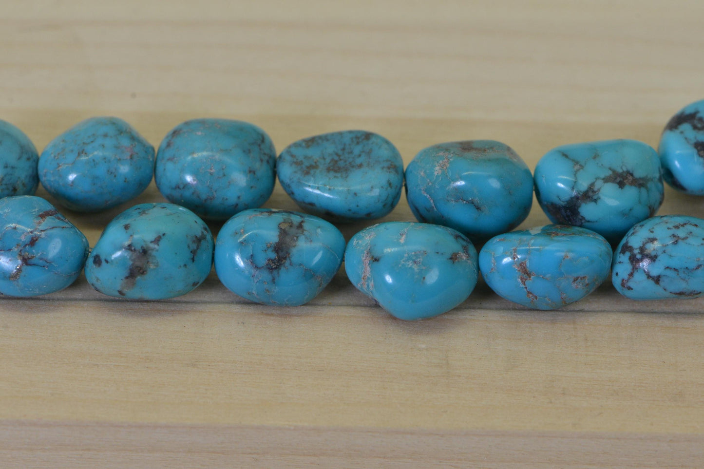 Nevada Blue Turquoise Nugget Beads: Natural Gemstone Jewelry Supplies