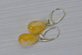 Butterscotch Amber Sterling Silver Drop  Earrings