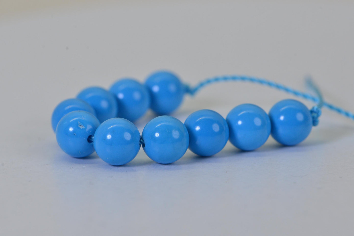6mm Sleeping Beauty Turquoise Beads  Round  Smooth Finish Natural Gemstone Beads