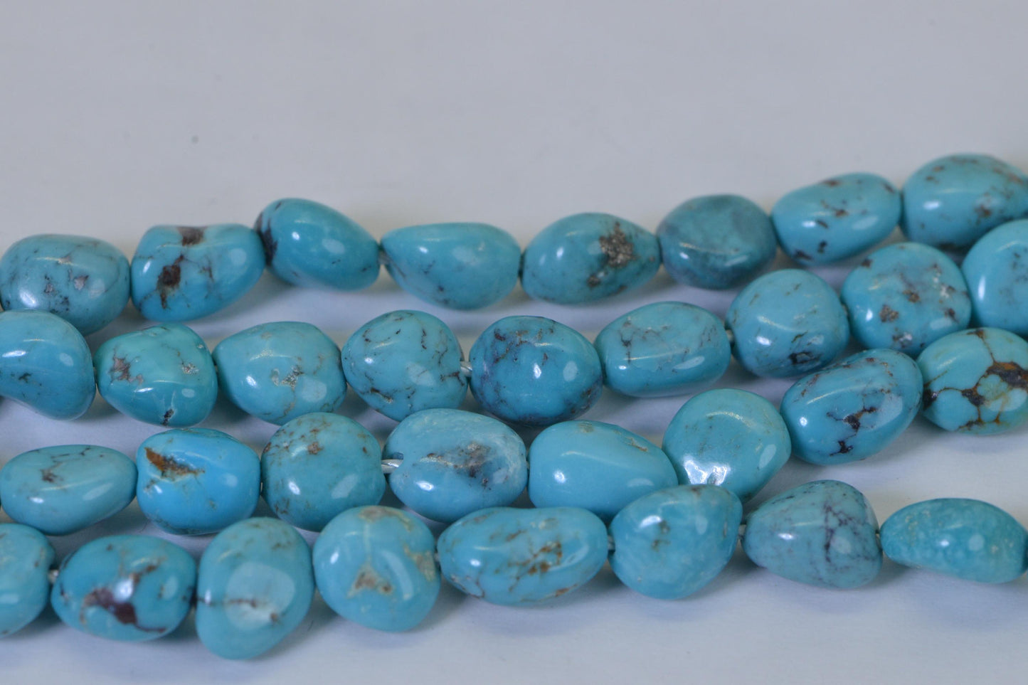 Arizona Blue Turquoise  Natural Gemstone Beads Jewelry Making Supplies