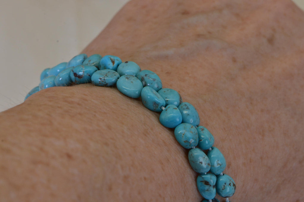 Arizona Blue Turquoise  Natural Gemstone Beads Jewelry Making Supplies