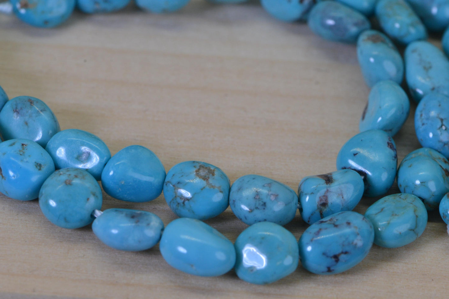 Arizona Blue Turquoise  Natural Gemstone Beads Jewelry Making Supplies