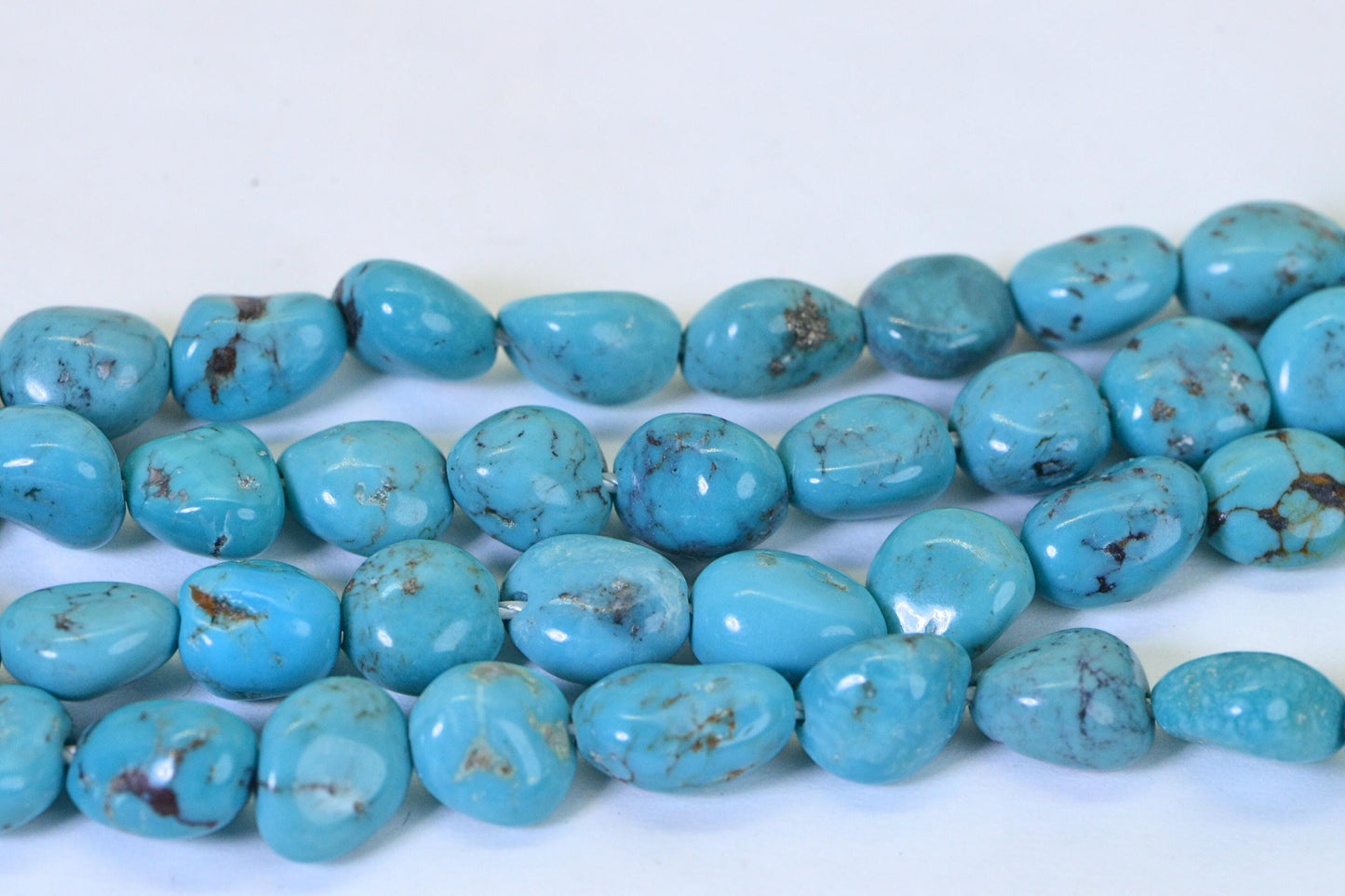 Arizona Blue Turquoise  Natural Gemstone Beads Jewelry Making Supplies