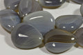 Lace Agate Teardrop Beads: Natural Gemstone Jewelry Making (24x20x7.5mm)