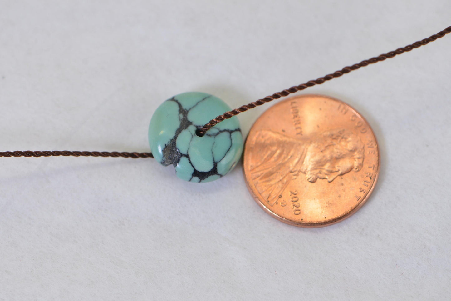 Nevada Spider Web Turquoise Beads: Rondelle Disc Jewelry Making Supplies
