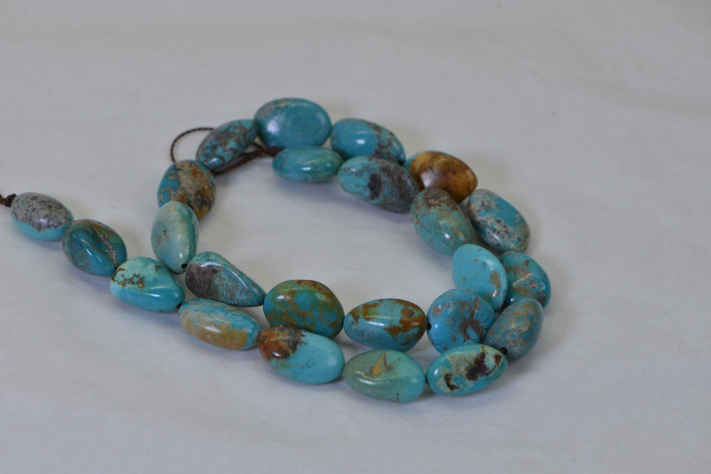 Nevada Blue  Turquoise  Nugget Beads Natural Gemstone Beads Turquoise Jewelry Supplies