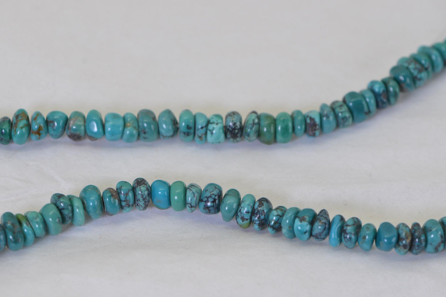 Kingman Turquoise Nugget Beads: Arizona Blue-Green Gemstone Strand