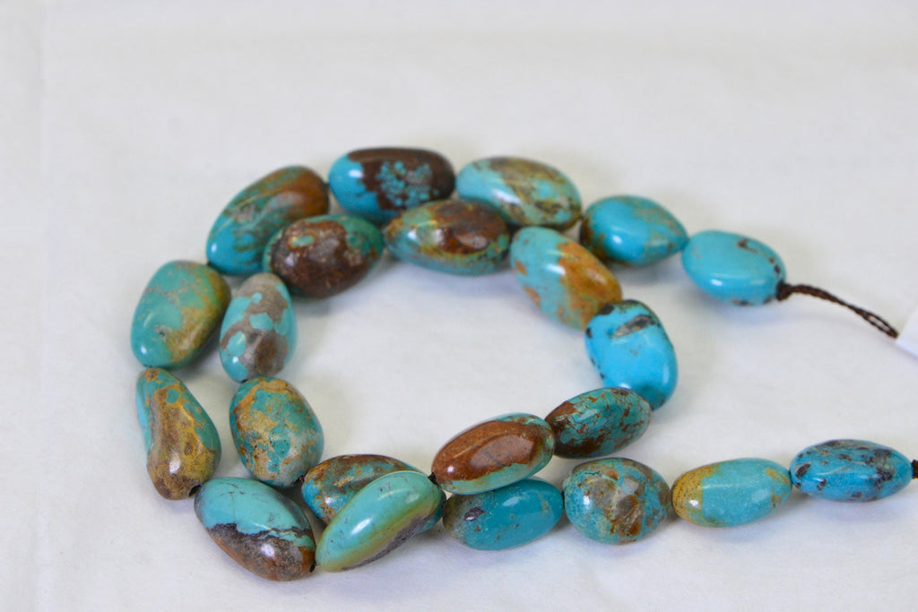 Nevada Blue  Turquoise  Nugget Beads Natural Gemstone Beads Turquoise Jewelry Supplies