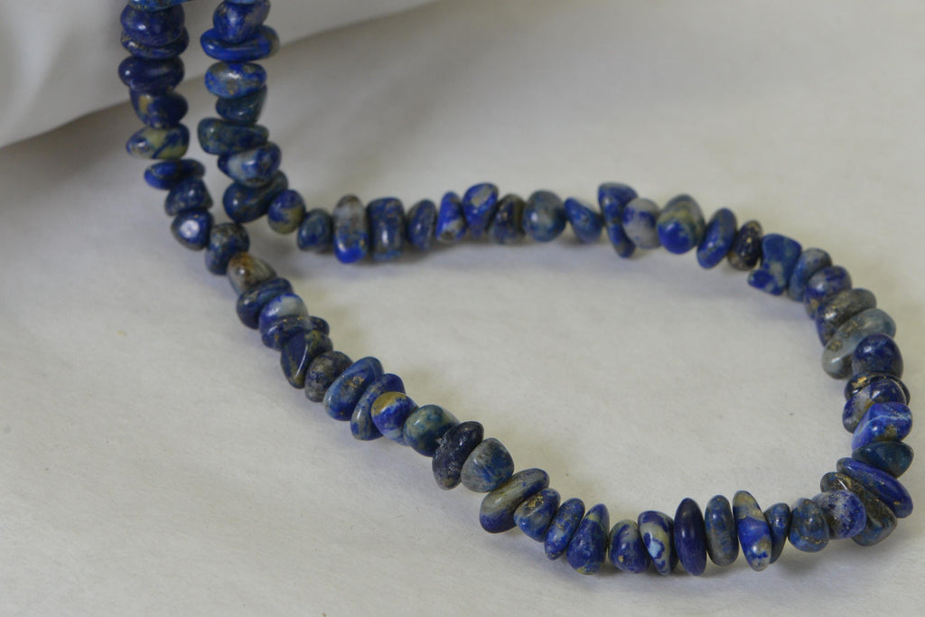 Royal Blue Lapis Lazuli Nugget Strand: Jewelry Making Supplies