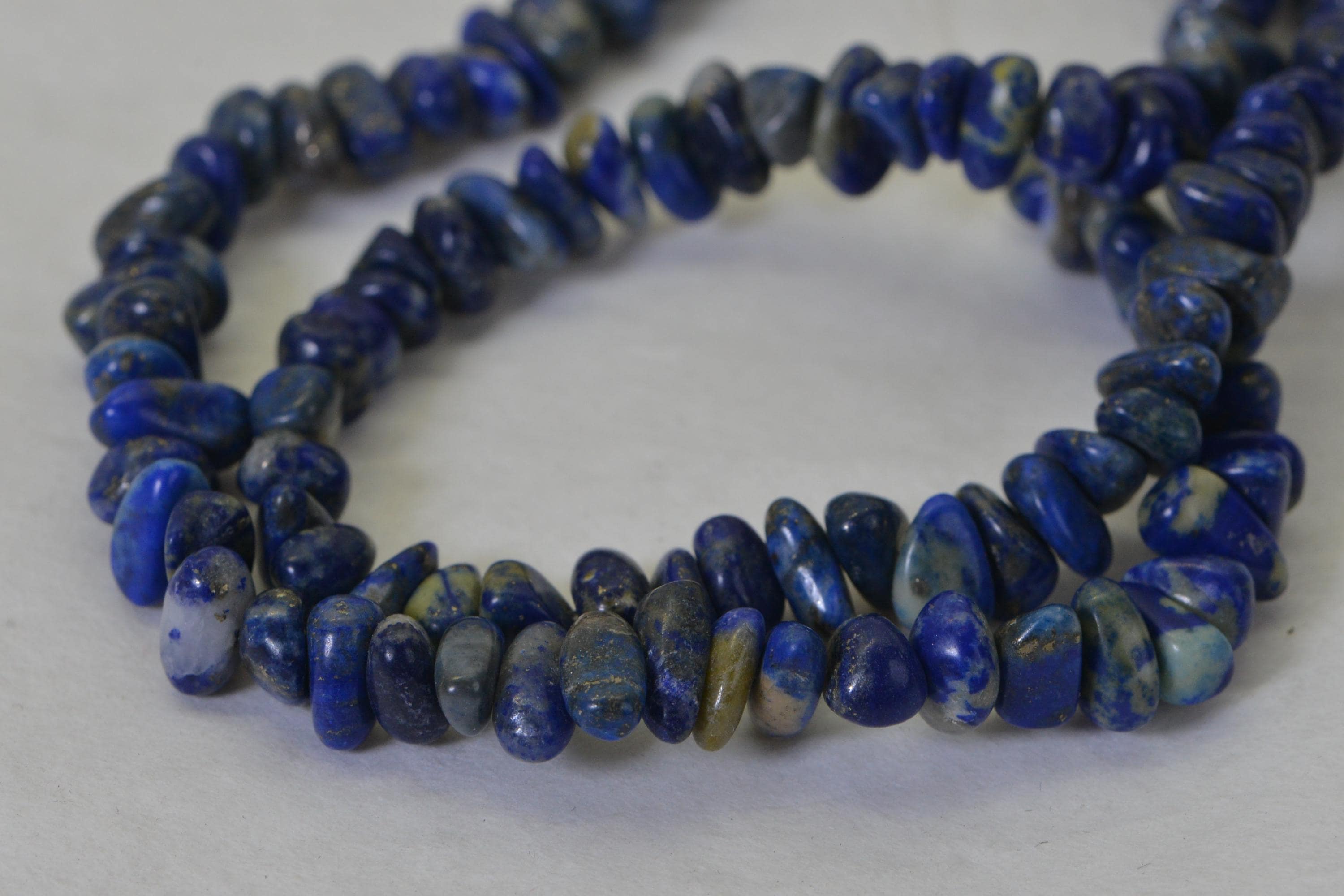 Royal Blue Lapis Lazuli Nugget Strand: Jewelry Making Supplies