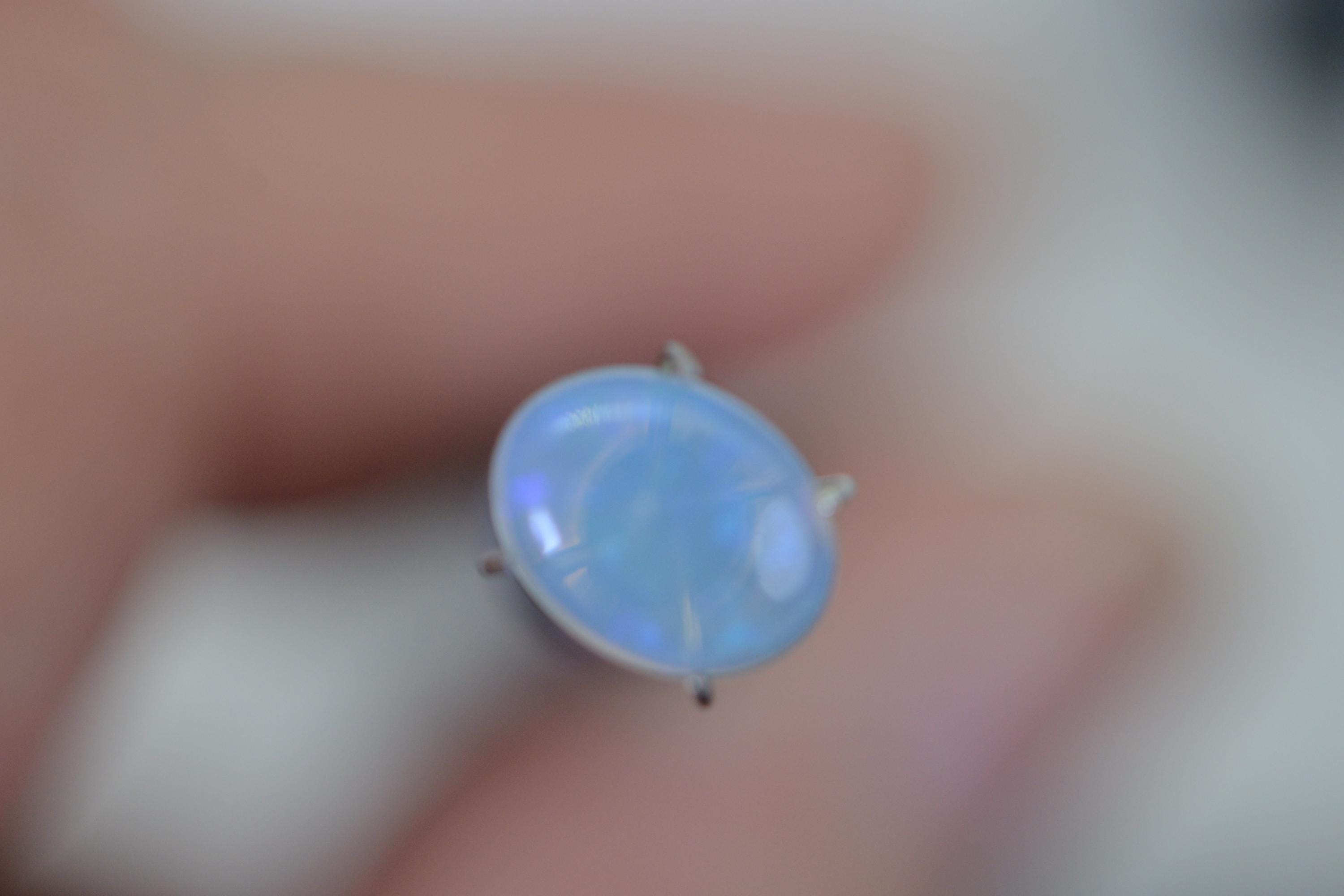 Australian Solid Crystal Opal 1.10 Ct Natural Oval Opal Cabochon 8x6mm Untreated Loose Gemstone Blue Green Orange Flash