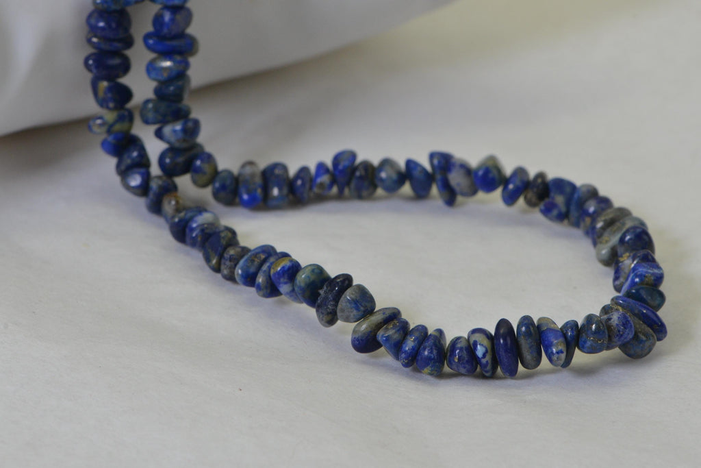 Royal Blue Lapis Lazuli Nugget Strand: Jewelry Making Supplies