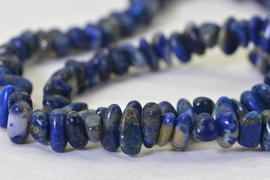 Royal Blue Lapis Lazuli Nugget Strand: Jewelry Making Supplies