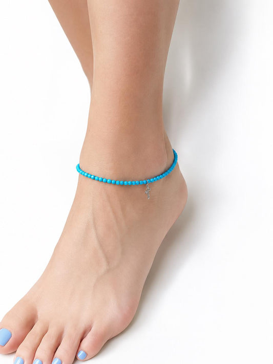 Delicate Gemstone Bracelet Anklet, Sleeping Beauty Turquoise Bracelet, Kingman Turquoise, Coral Bracelet, Jade Bracelet