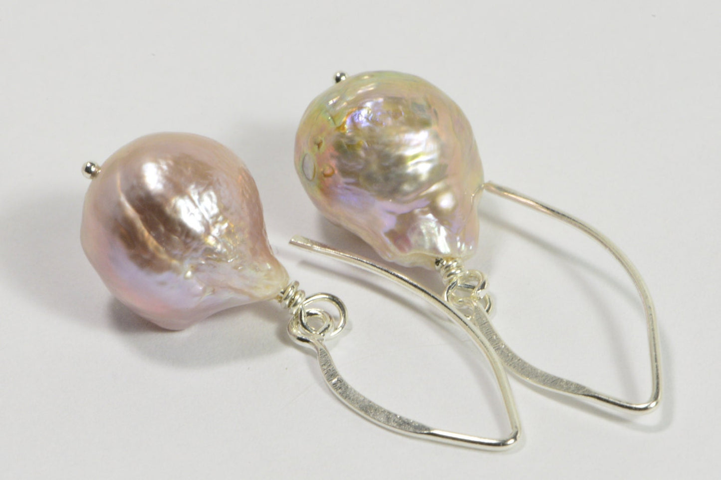 Kasumi Like Pearl Earrings, Genuine Pearl, Sterling Silver