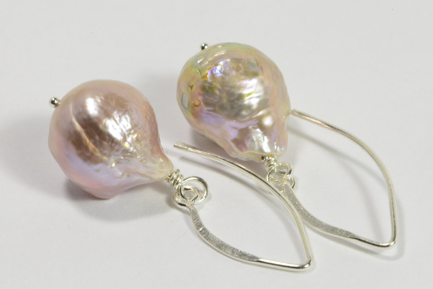 Kasumi Like Pearl Earrings, Genuine Pearl, Sterling Silver