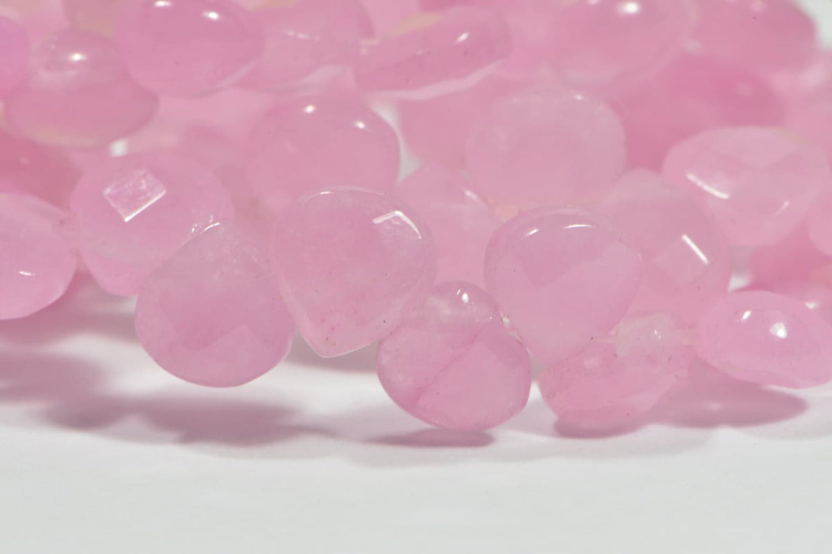 Rose Quartz 6 Beads Natural Gemstone Beads Jewelry Making Supplies