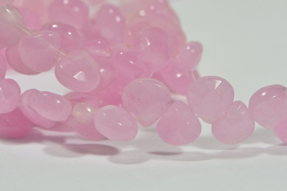 Rose Quartz 6 Beads Natural Gemstone Beads Jewelry Making Supplies