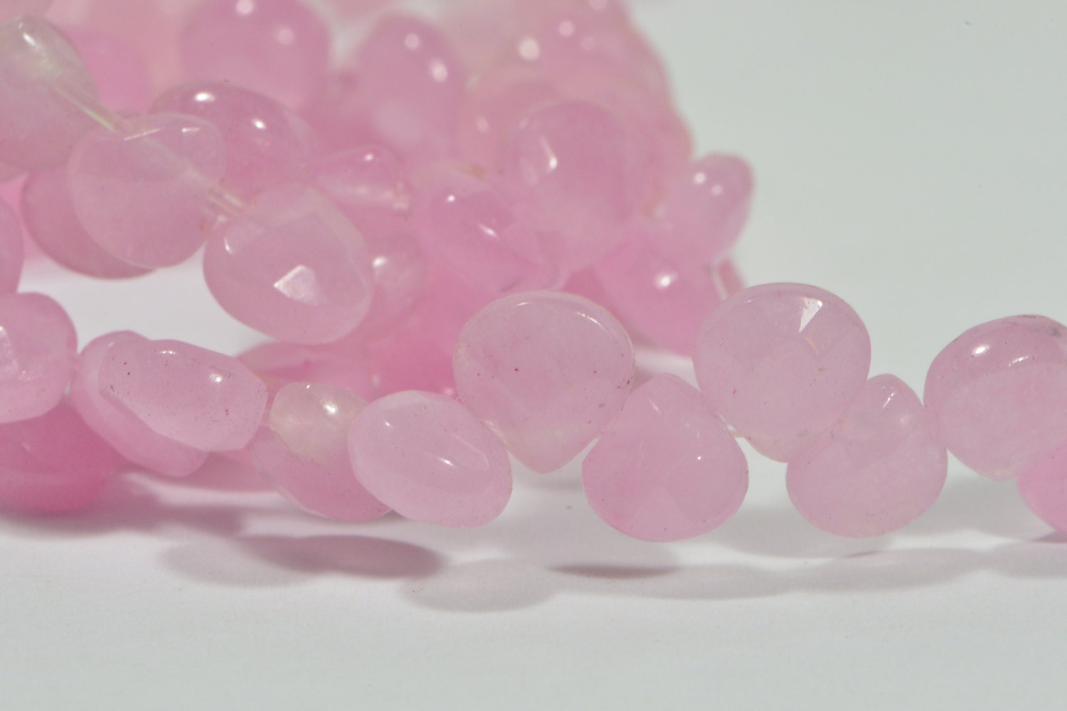 Rose Quartz 6 Beads Natural Gemstone Beads Jewelry Making Supplies