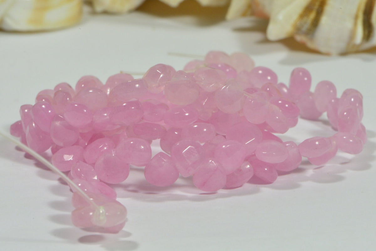 Rose Quartz 6 Beads Natural Gemstone Beads Jewelry Making Supplies