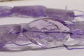 Large Light Amethyst Faceted Bead: Sterling Silver Connector