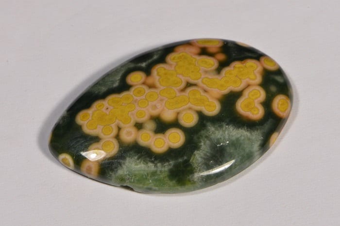 Ocean Jasper Cabochon: Freeform Gemstone for Pendant (29.4x20x4.7mm)
