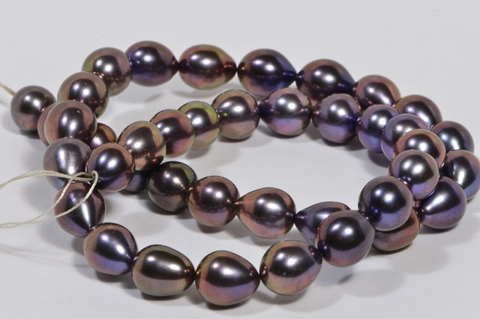 Brown Pearl 8.3mm 8" inch Strand Cultured Pearl Beads Jewelry Making Supplies