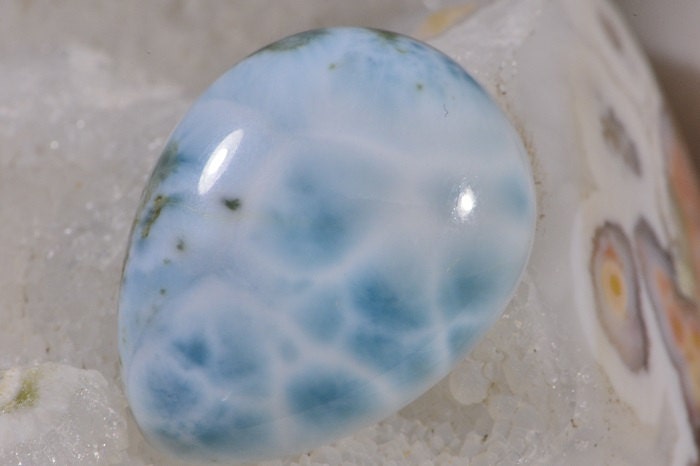 Larimar Cabochon 23.5x18.2x6mm Natural Gemstone Cabochon