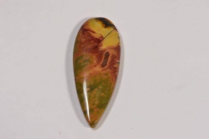 Cherry Creek Jasper Cabochon: Freeform Gemstone (29.4x12x4.3mm)