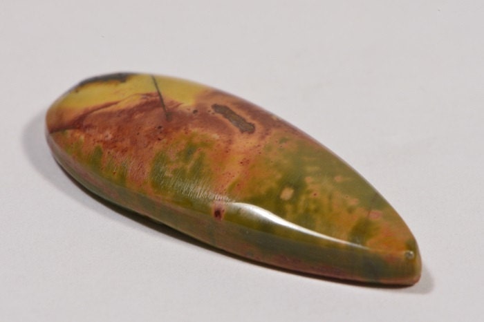 Cherry Creek Jasper Cabochon: Freeform Gemstone (29.4x12x4.3mm)