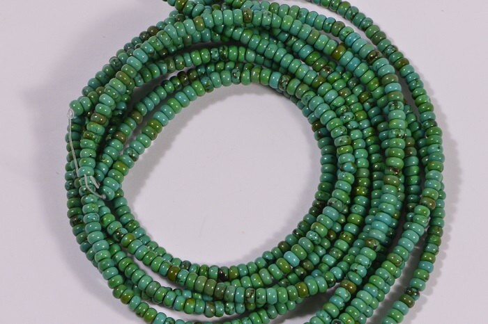 Turquoise Full Strand Beads 4.1x2.4 mm Natural Gemstone Beads Jewelry Making Supplies