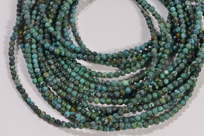 3mm Turquoise Full Strand Beads  Natural Gemstone Beads Jewelry Making Supplies