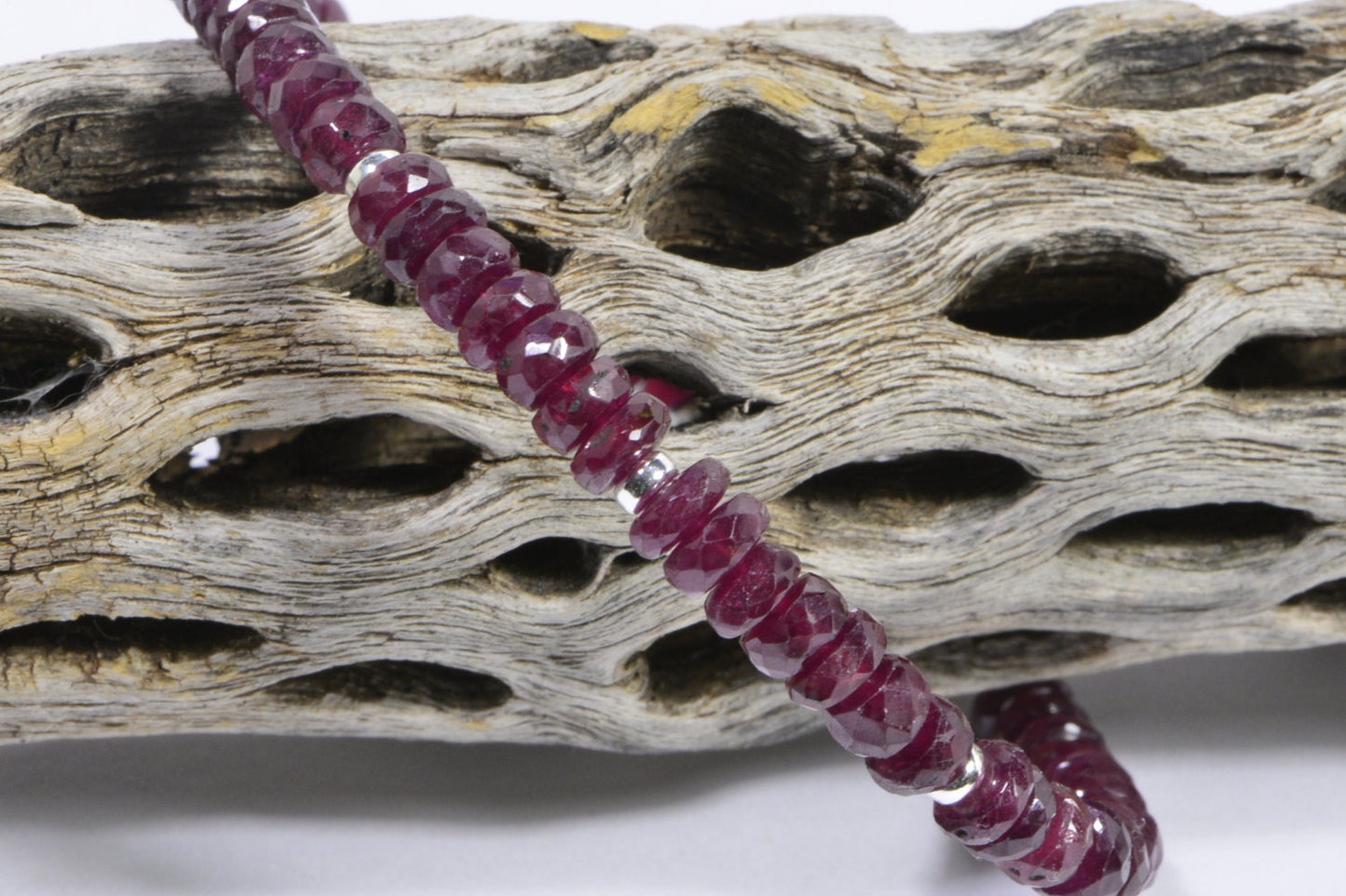 Ruby Beaded Bracelet: 14K Gold Filled, Handmade Gemstone Jewelry