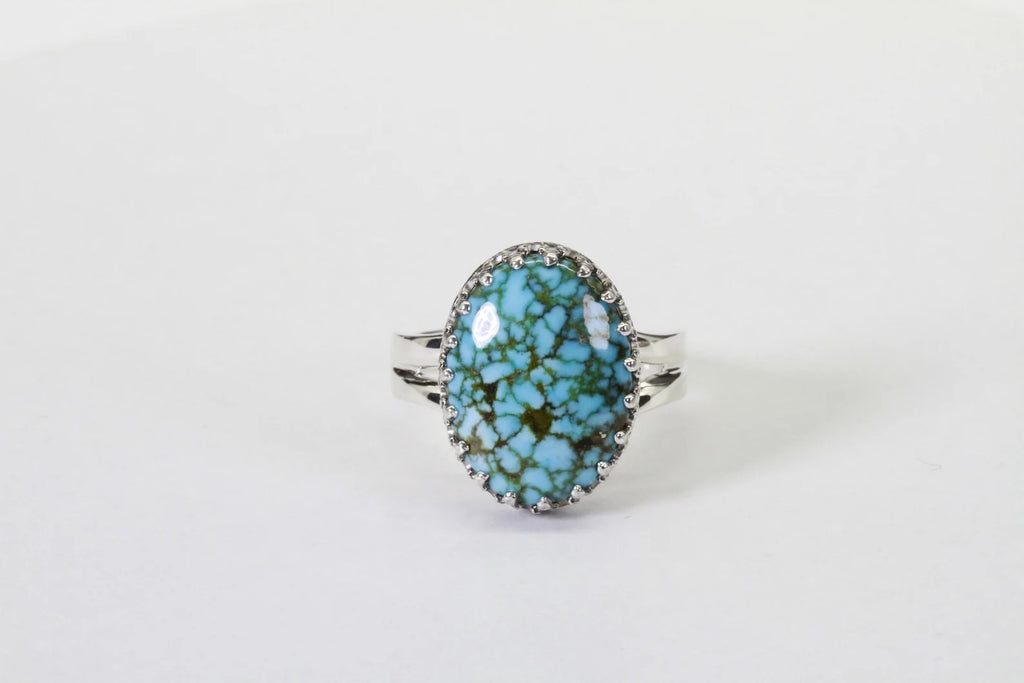 Kingman Turquoise Ring Sterling Silver Ring Handmade Jewelry Gemstone Jewelry Gemstone Pendants
