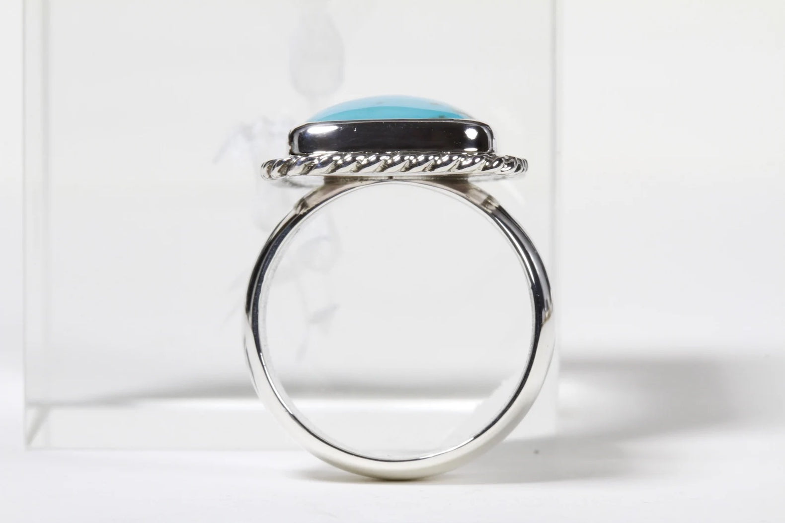 Campitos Turquoise Ring Sterling Silver Ring Handmade Jewelry Gemstone Jewelry Gemstone Rings