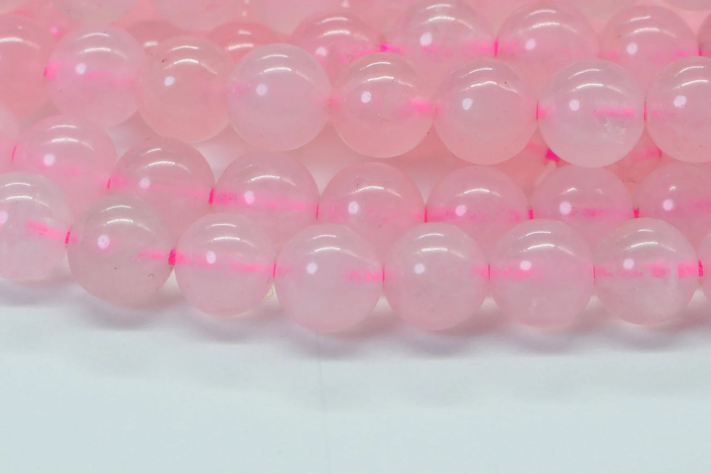 Rose Quartz Round Beads  Natural Gemstone Beads Jewelry Making Supplies