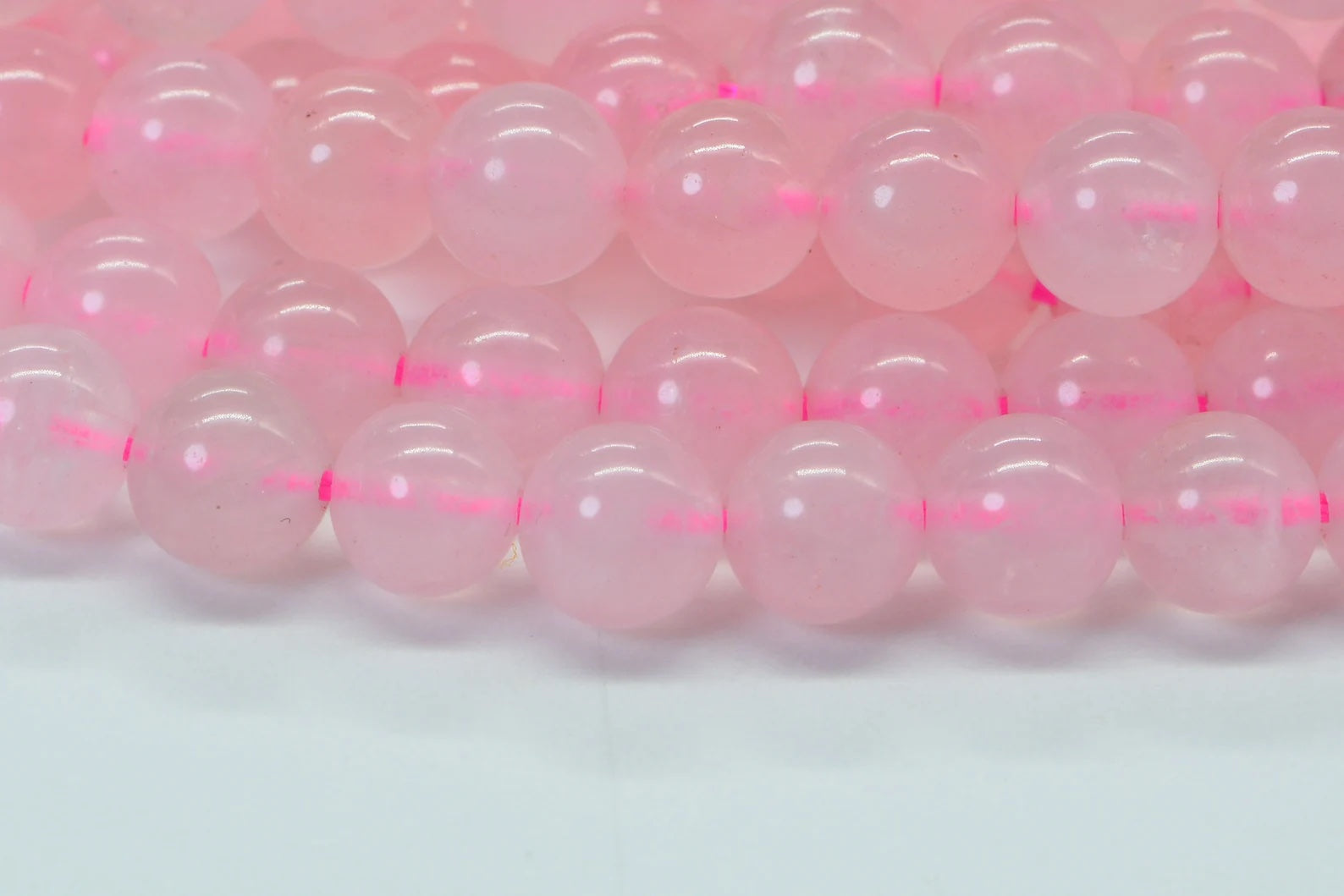 Rose Quartz Round Beads  Natural Gemstone Beads Jewelry Making Supplies