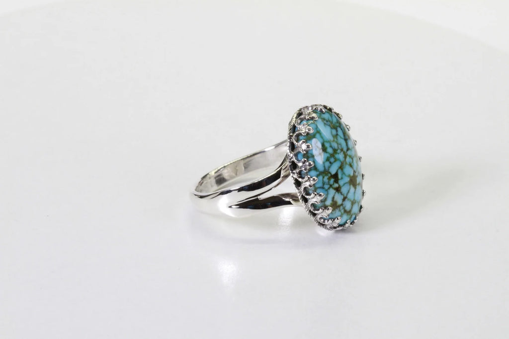 Kingman Turquoise Ring Sterling Silver Ring Handmade Jewelry Gemstone Jewelry Gemstone Pendants