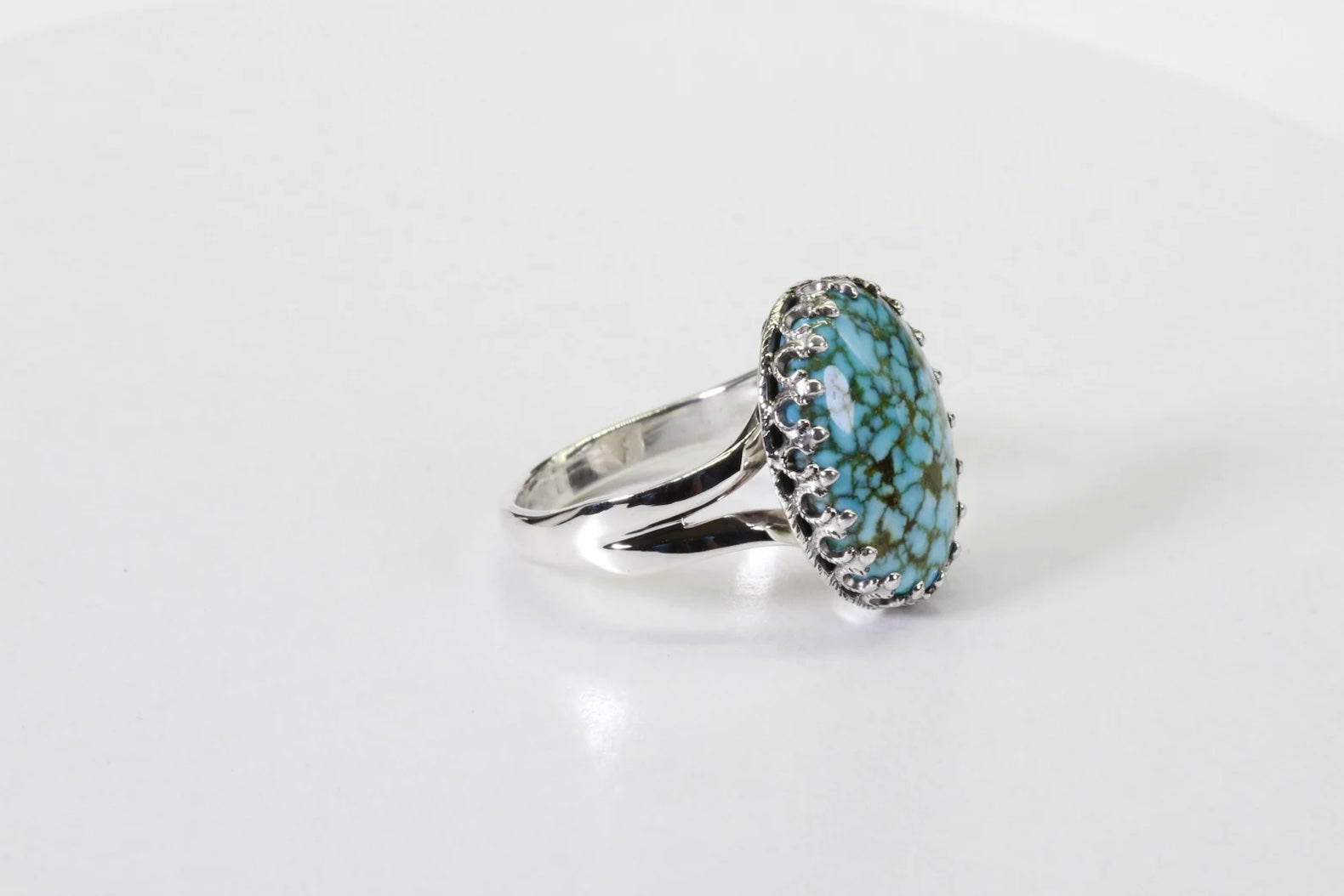Kingman Turquoise Ring Sterling Silver Ring Handmade Jewelry Gemstone Jewelry Gemstone Pendants