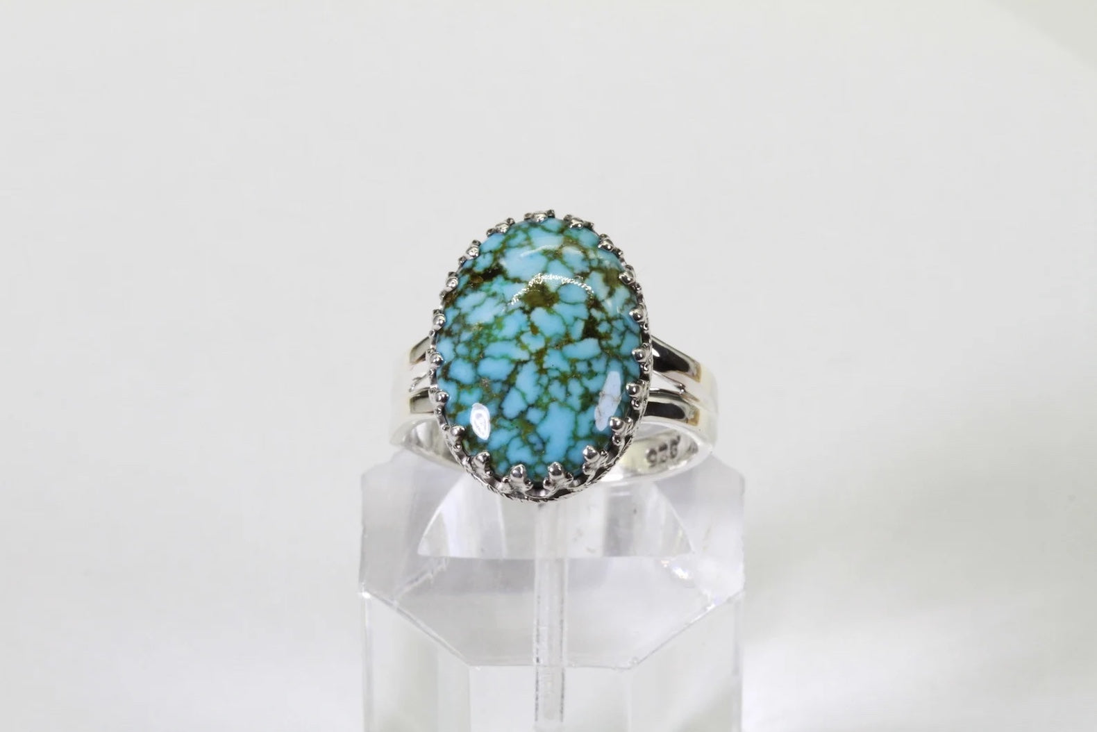 Kingman Turquoise Ring Sterling Silver Ring Handmade Jewelry Gemstone Jewelry Gemstone Pendants