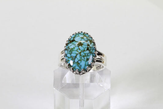 Kingman Turquoise Ring Sterling Silver Ring Handmade Jewelry Gemstone Jewelry Gemstone Pendants